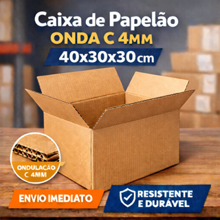 Kit 25 Caixas Papelão 40x30x30 – Ideal para Mudança e Armazenagem Reforçadas em Oferta na Shopee