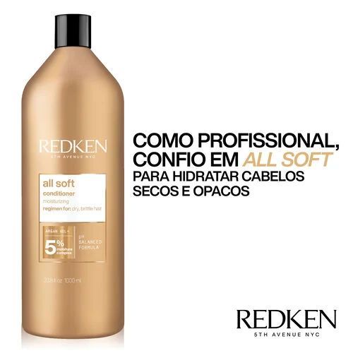 Redken All Soft - Condicionador 1L — imagem 2 de 2