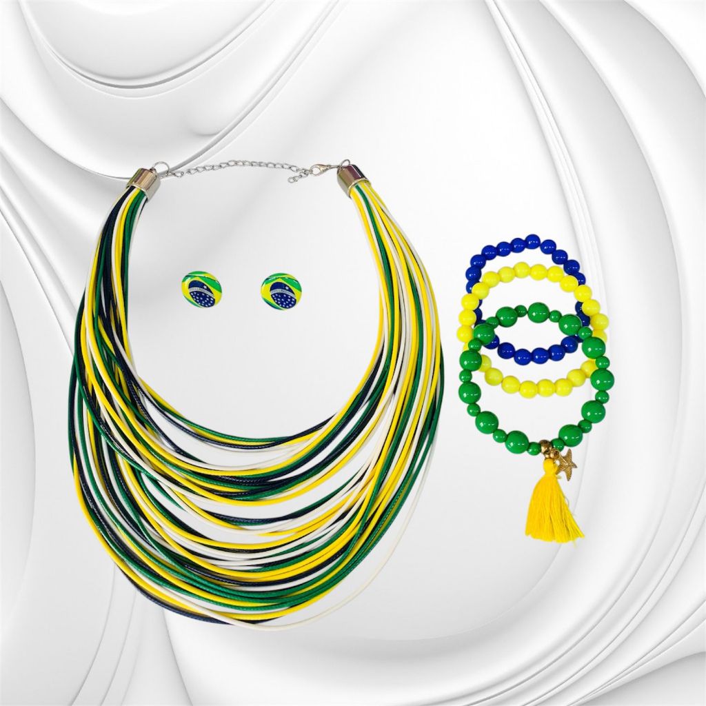 Conjunto de Acessórios Brasil – Edição Especial Copa do Mundo