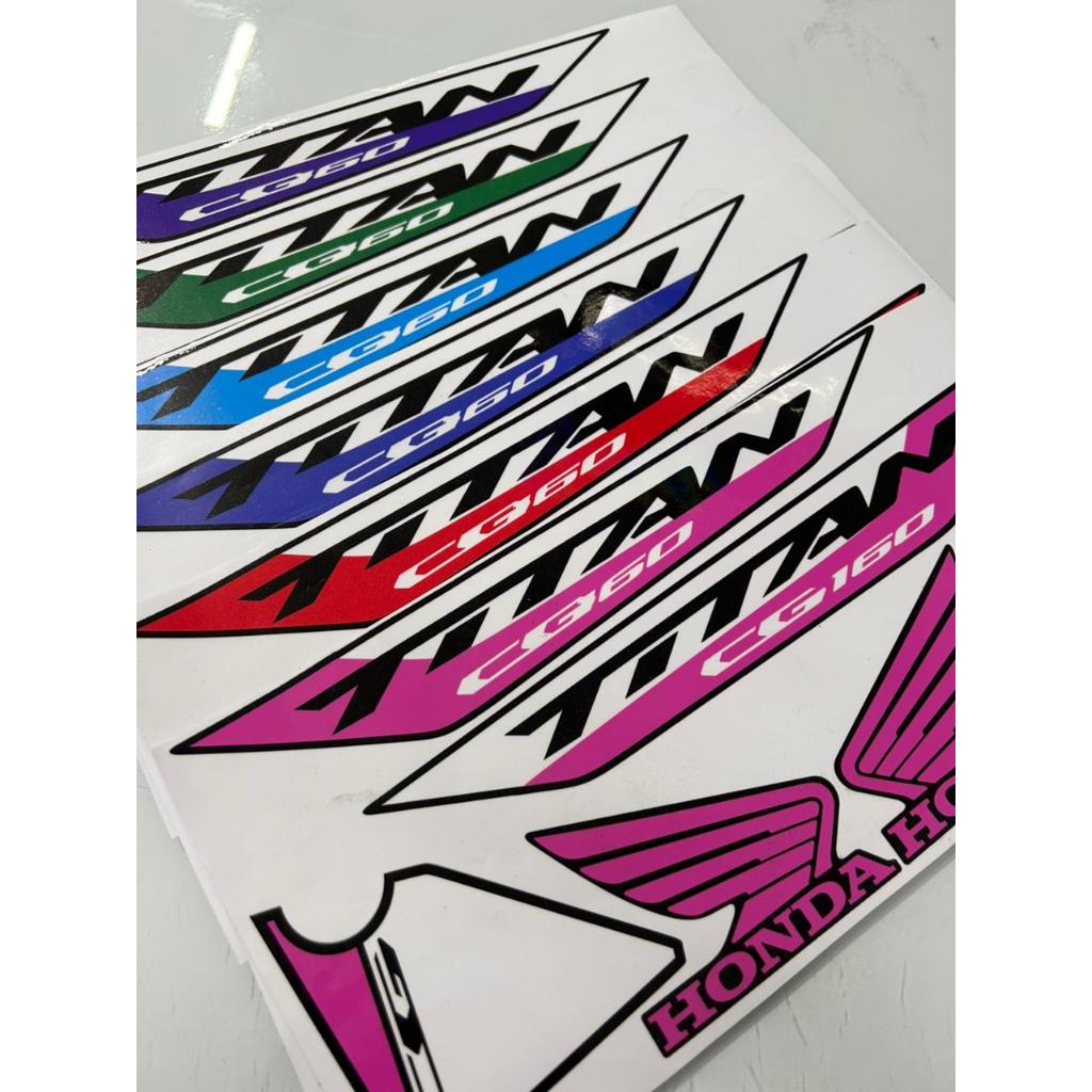 Kit de adesivos para moto Honda Start 160, Fan 160 e Titan 160 – Ano 2025