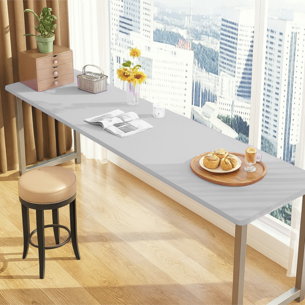 Papel de Parede Adesivo Cinza Claro Vinil Revestimento Lavável Móveis Cozinha Quarto Sala