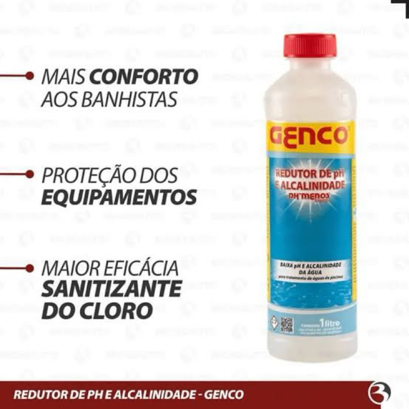 Kit 3 Redutor pH menos Genco 1L — imagem 2 de 2