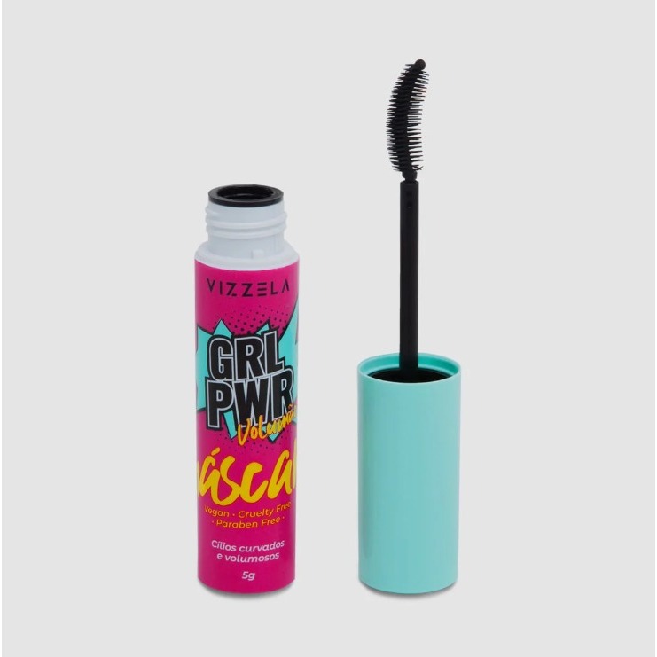 Máscara Para Cílios Girl Power Volumão Vizzela - Preta