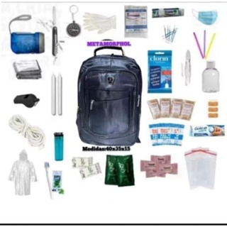 Mochila de Emergência com kit +100 itens de Equipamentos e Primeiros Socorros em Oferta na Shopee