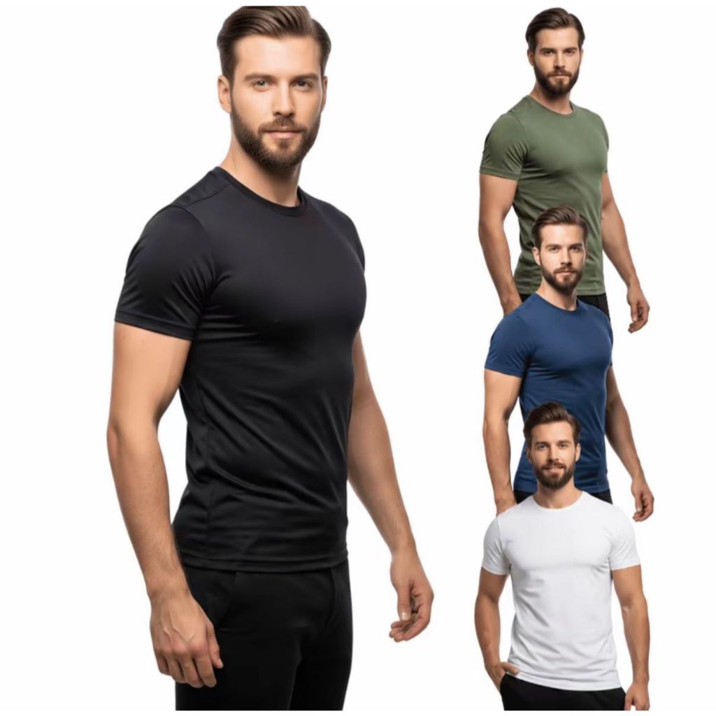 Camiseta Dry Fit Masculina Proteção Uv Anti Suor Treino Academia Respirável Secagem Rápida