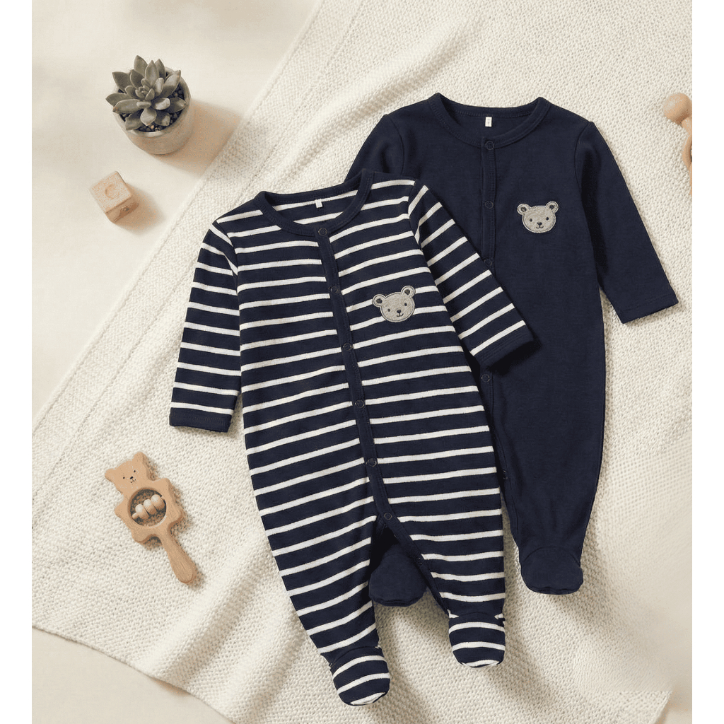 kit com dois macacões bebê menino Kauã