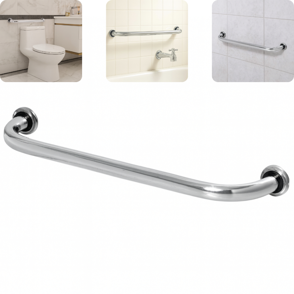 Barra de Apoio Alça de Segurança Alumínio Para Banheiro Idosos e Deficientes