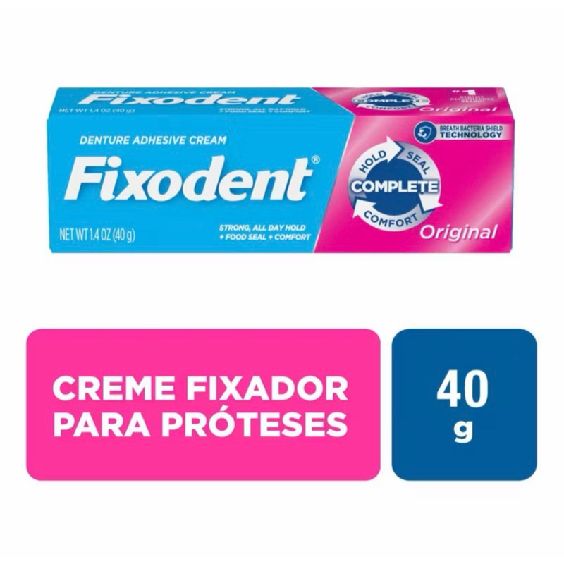Fixador de Prótese Dentária 40g – Kit c/ (2 Unidades ) envio imediato em Oferta na Shopee