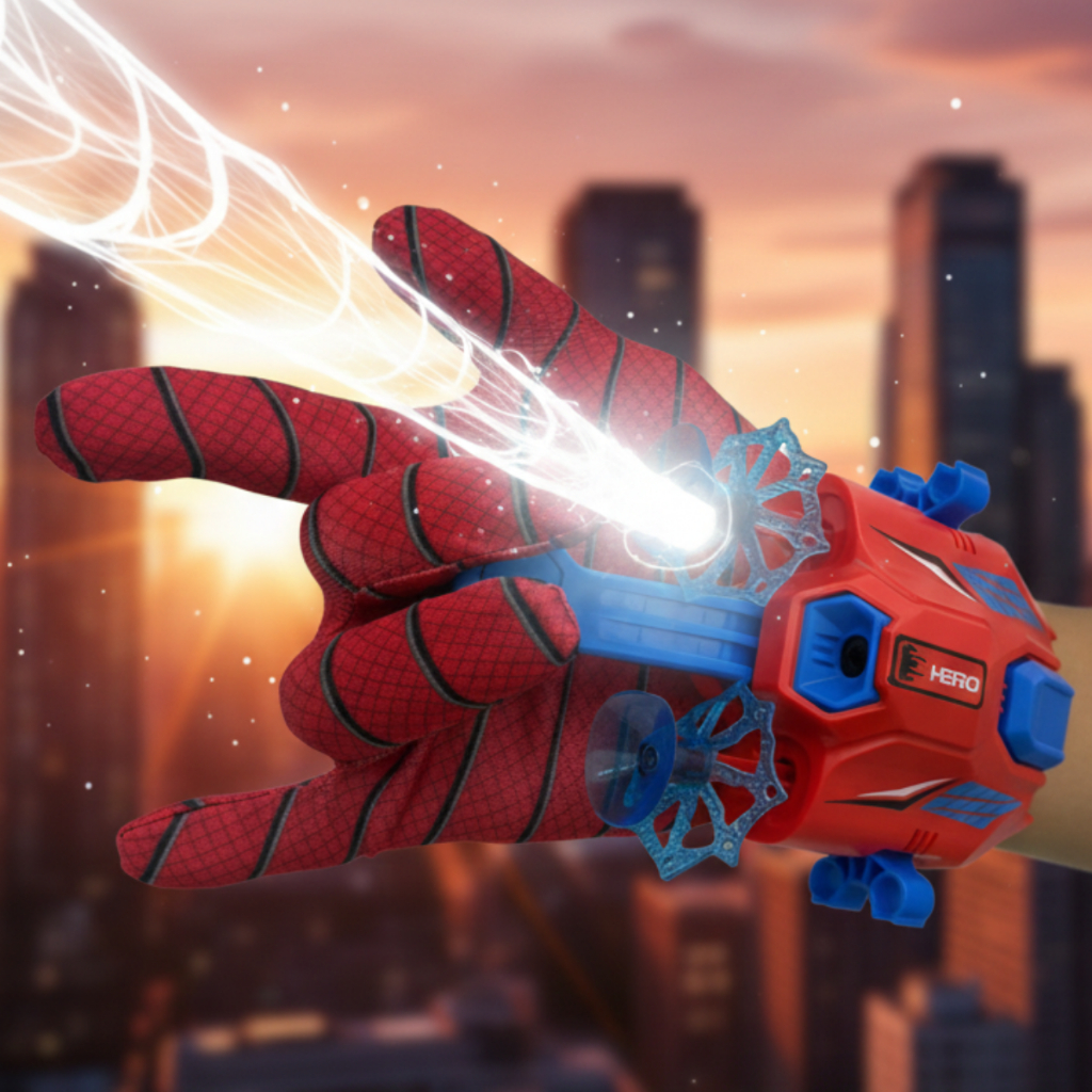 Luva Lança Teia  Homem Aranha Com Laser e 3 Dardos Com Cordinha em Oferta na Shopee