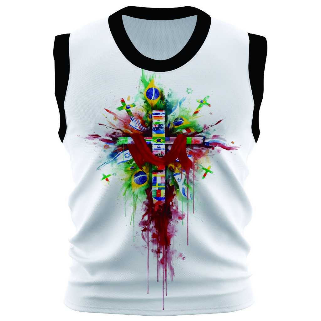 Camisa Regata Personalizada Cruz Missão Cristã Global