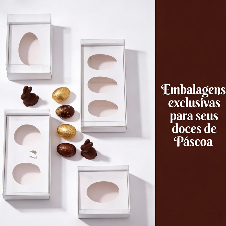 Kit 5un Embalagem para Ovo de Páscoa de Colher | PÁSCOA CHOCOLATE CONFEITARIA EMBALAGEM em Oferta na Shopee