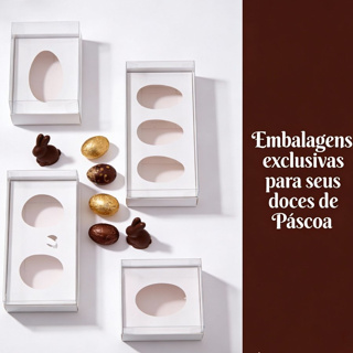 Kit 5un Embalagem para Ovo de Páscoa de Colher | PÁSCOA CHOCOLATE CONFEITARIA EMBALAGEM em Oferta na Shopee
