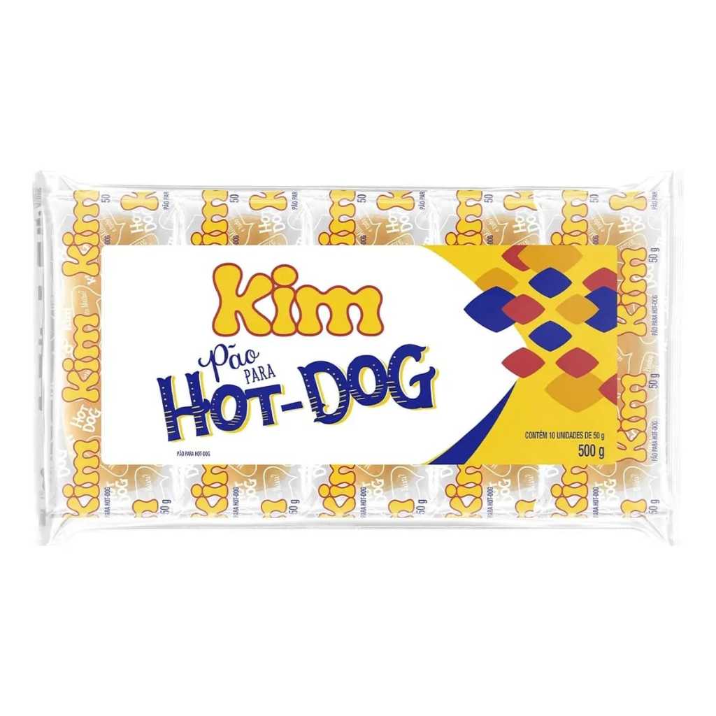 Pão Para Hot-dog 10 Unidades Kim 500g Sem Lactose e Sem Ovo em Oferta na Shopee