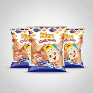 Kit C/3 Bisnaguinha Tradicional Kim S/lactose S/ovos 300g em Oferta na Shopee