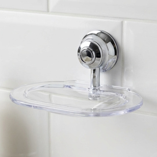 Porta Sabonete Saboneteira Em Acrílico Transparente Elegante Fixação Resistente Para Banheiro Lavabo em Oferta na Shopee