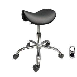 Banqueta Mocho Sela Giratória Altura Ajustável Clinica Estética