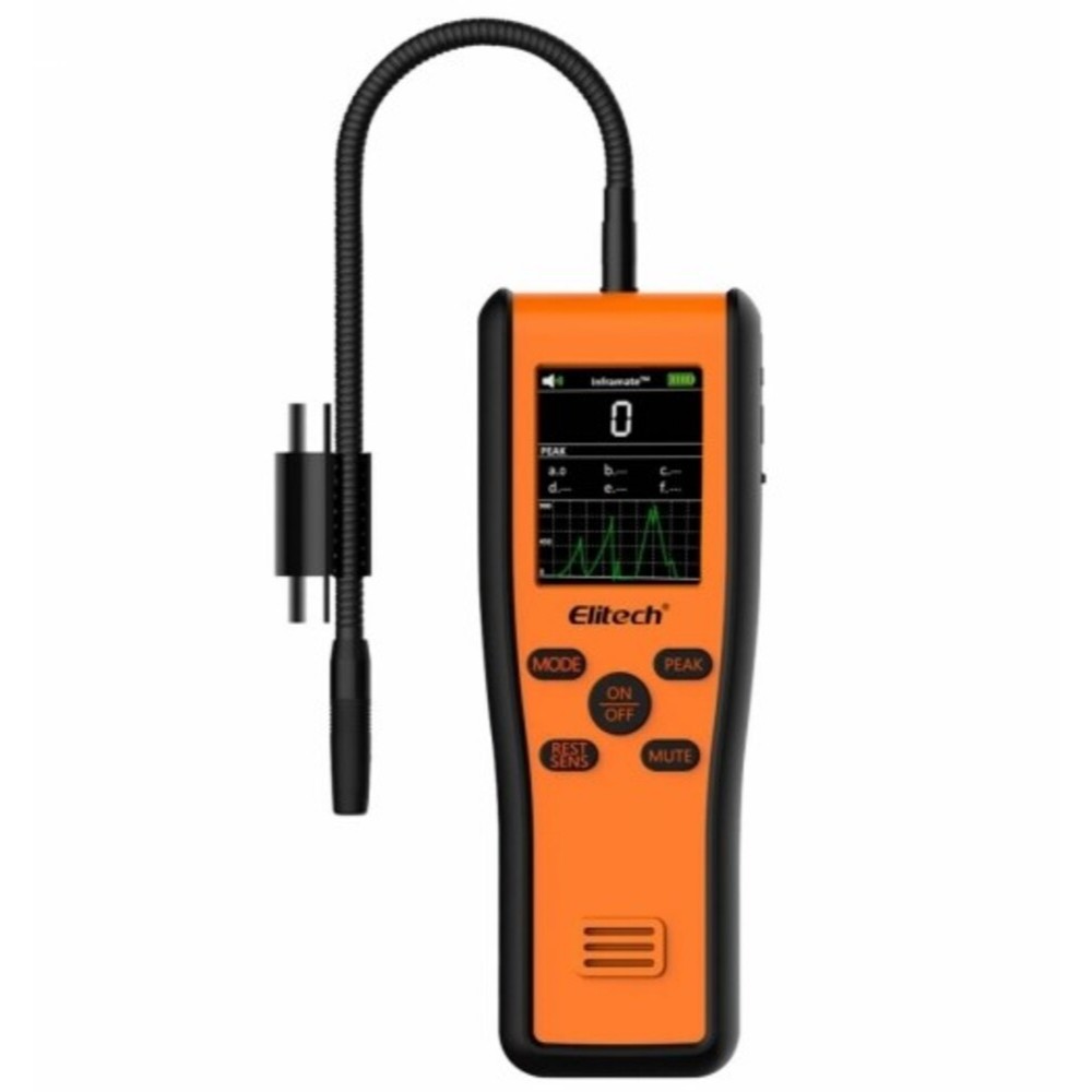 DETECTOR DE VAZAMENTO DE GÁS E FLUÍDO REFRIGERANTE COM SENSOR INFRAVERMELHO E DIODO AQUECIDO INFRAMATE D 2727 - ELITECH