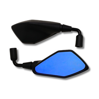 PAR DE RETROVISOR Z400 FIXO ROSCA HONDA HASTE CURTA 90° GRAUS REBAIXADO COM LENTE AZUL em Oferta na Shopee