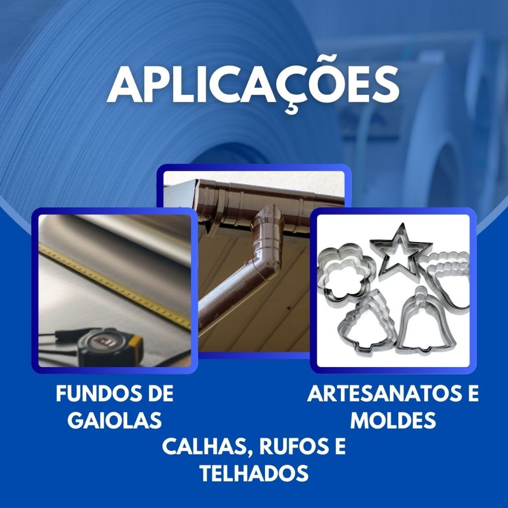 Bobina Chapa De Alumínio 25cm Com 5m Para Calha Rufo Telhado PROMOÇÃO