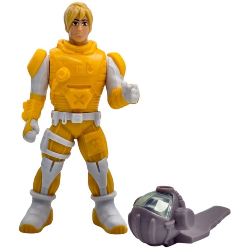 Boneco Astronauta Amarelo Kinder Ovo Maxi (páscoa 2025)