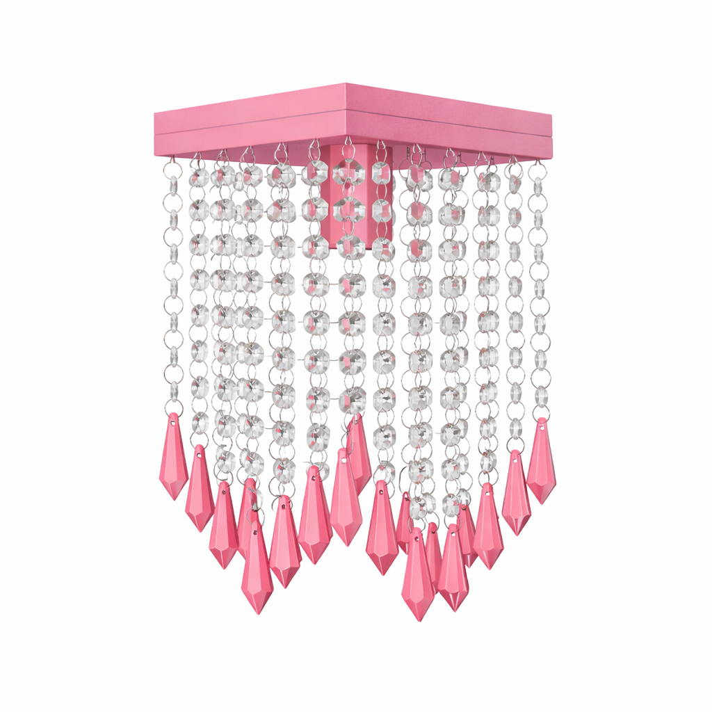 Lustre Luminária Plafon Rosa Bebê Menina Sala Quarto Cozinha Londres em Oferta na Shopee