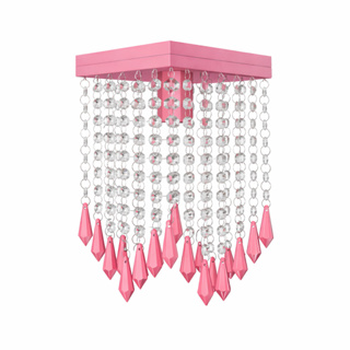 Lustre Luminária Plafon Rosa Bebê Menina Sala Quarto Cozinha Londres em Oferta na Shopee