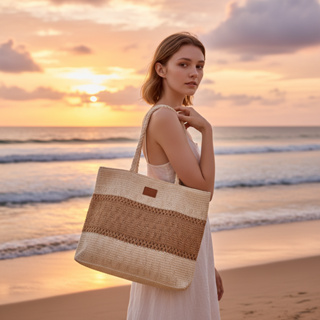 Bolsa Feminina Grande Palha Layton Vivian Tote Bag Ombro Praia Casual Elegante Grande Capacidade em Oferta na Shopee