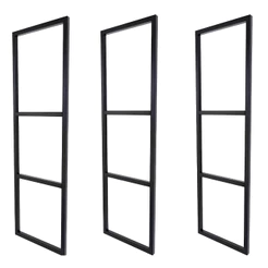 3 Suporte Pratileira Estilo Industrial Parede Teto 100cm