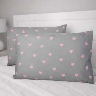 Kit 2 Fronhas Percal 180 Fios Algodão Estampada Avulsa Premium em Oferta na Shopee