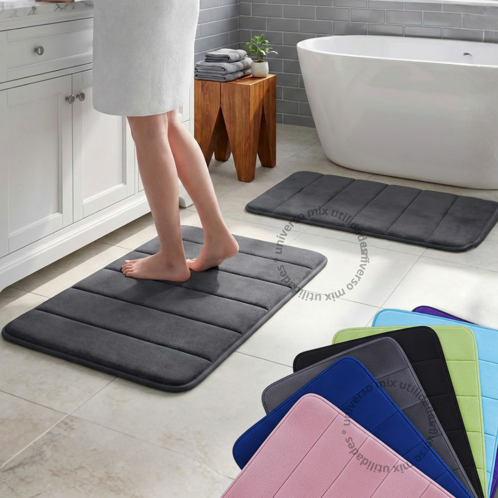 Tapetes De Banheiro Antiderrapante Super Soft Macio Luxo 60cmx40cm em Oferta na Shopee