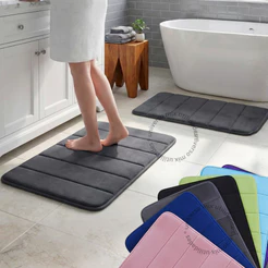 Tapetes De Banheiro Antiderrapante Super Soft Macio Luxo 60cmx40cm