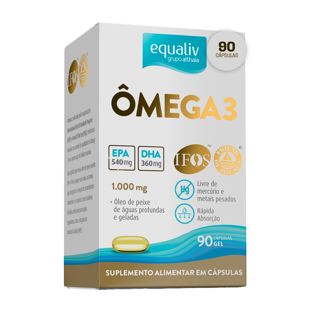 Equaliv Ômega 3 90 Cápsulas em Oferta na Shopee