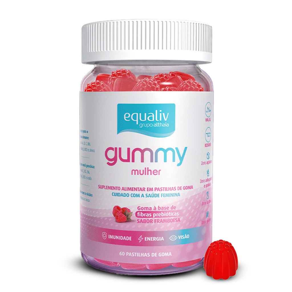 Gummy Mulher - 60 unidades em Oferta na Shopee