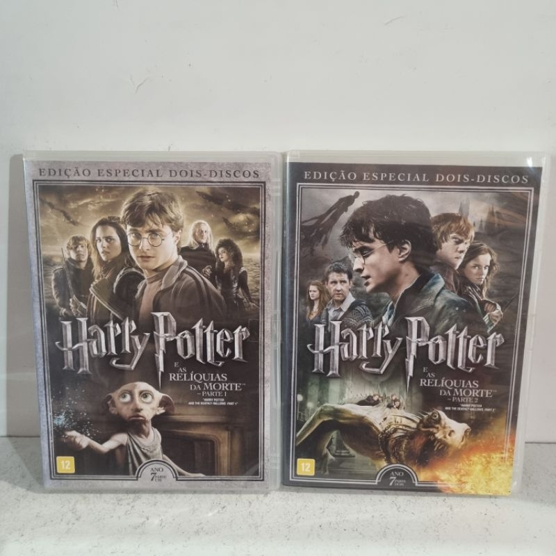 Dvd Original - Harry Potter e as Relíquias da Morte, Parte 1 e 2 - Dvd's Duplos