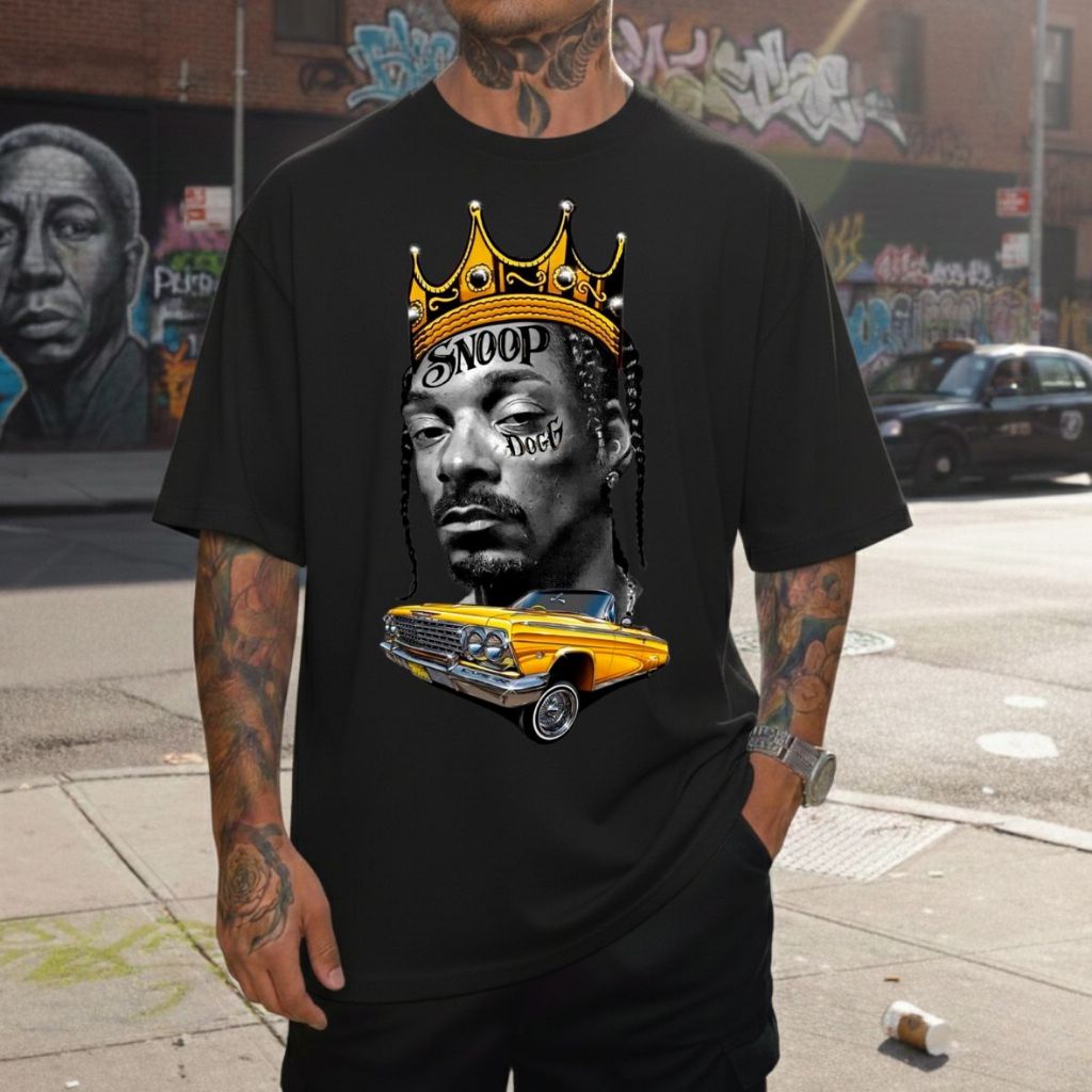 Camiseta Snoop Dogg Trap Rap King Style Moda Lançamento Unissex