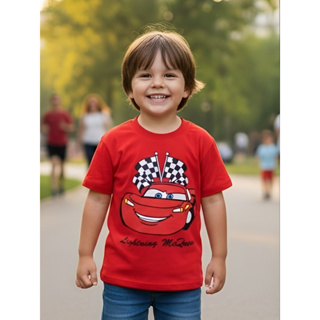Camiseta Camisa Infantil Mcqueen Carros Algodao Promocao em Oferta na Shopee