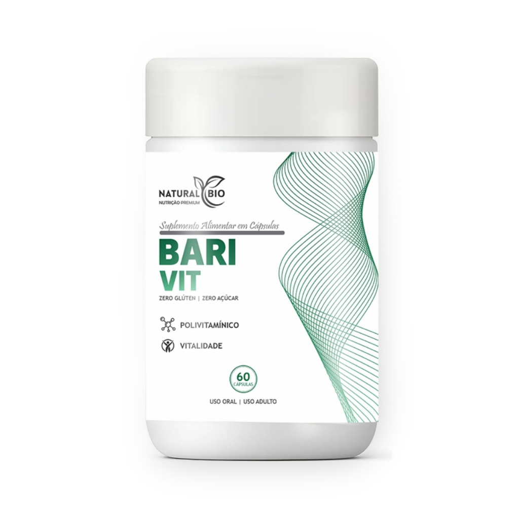 Polivitaminico Bari Vit para bariatricos 60 capsulas suplemento multivitaminico Original Natural