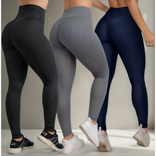 Kit 3 Legging Suplex Feminina Moda Fitness Academia Promoção em Oferta na Shopee