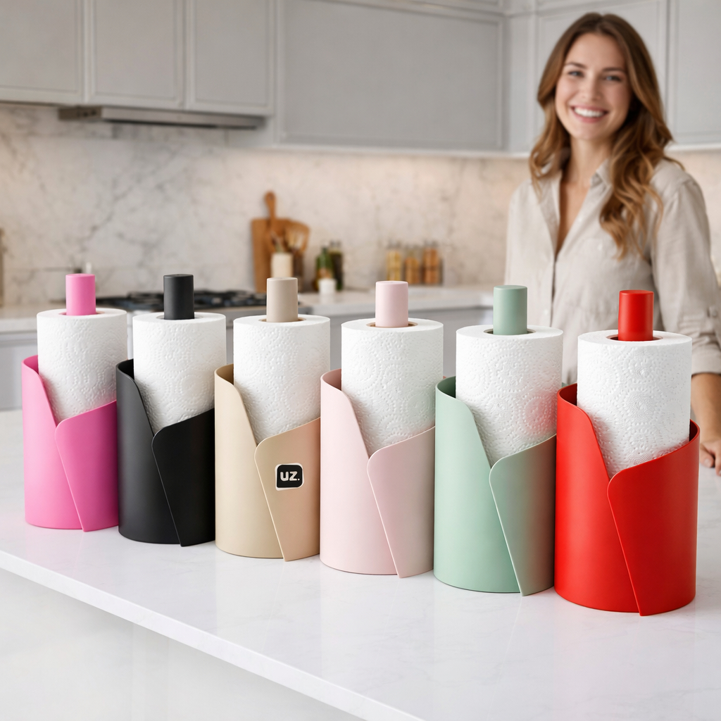 Suporte Porta Papel Toalha Bobina De Mesa Bancada Cozinha UZ Utilidades