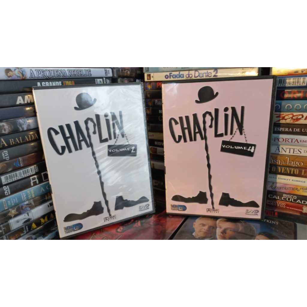 2 Dvd Charlie Chaplin - Vol 1(lacrado) e 2 -Media Group  A arte em progresso 4 episódios cada Dvd