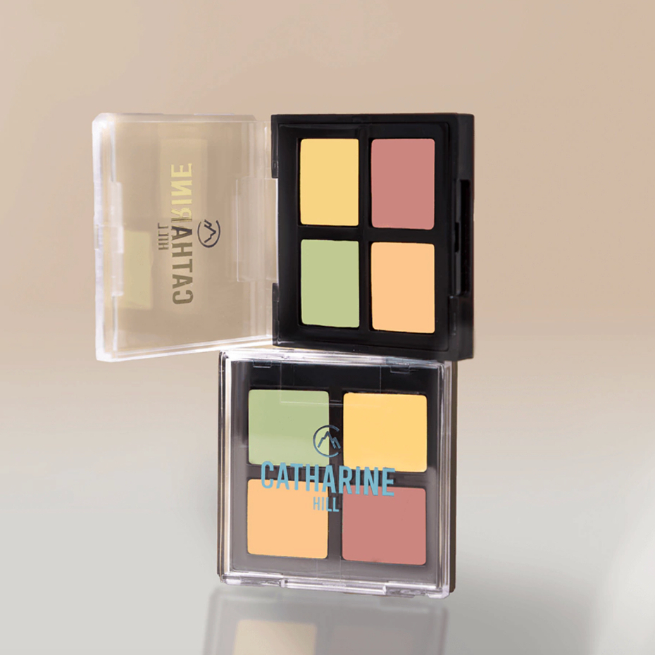 Kit Corretivo Cremoso Colorido Camuflagem Catharine Hill Paleta Cover Pele Clara