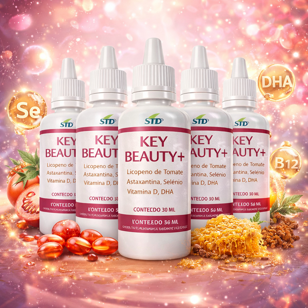 Kit com 5 Key Beauty + Suplemento Alimentar em Gotas 30ml - 5 Unidades
