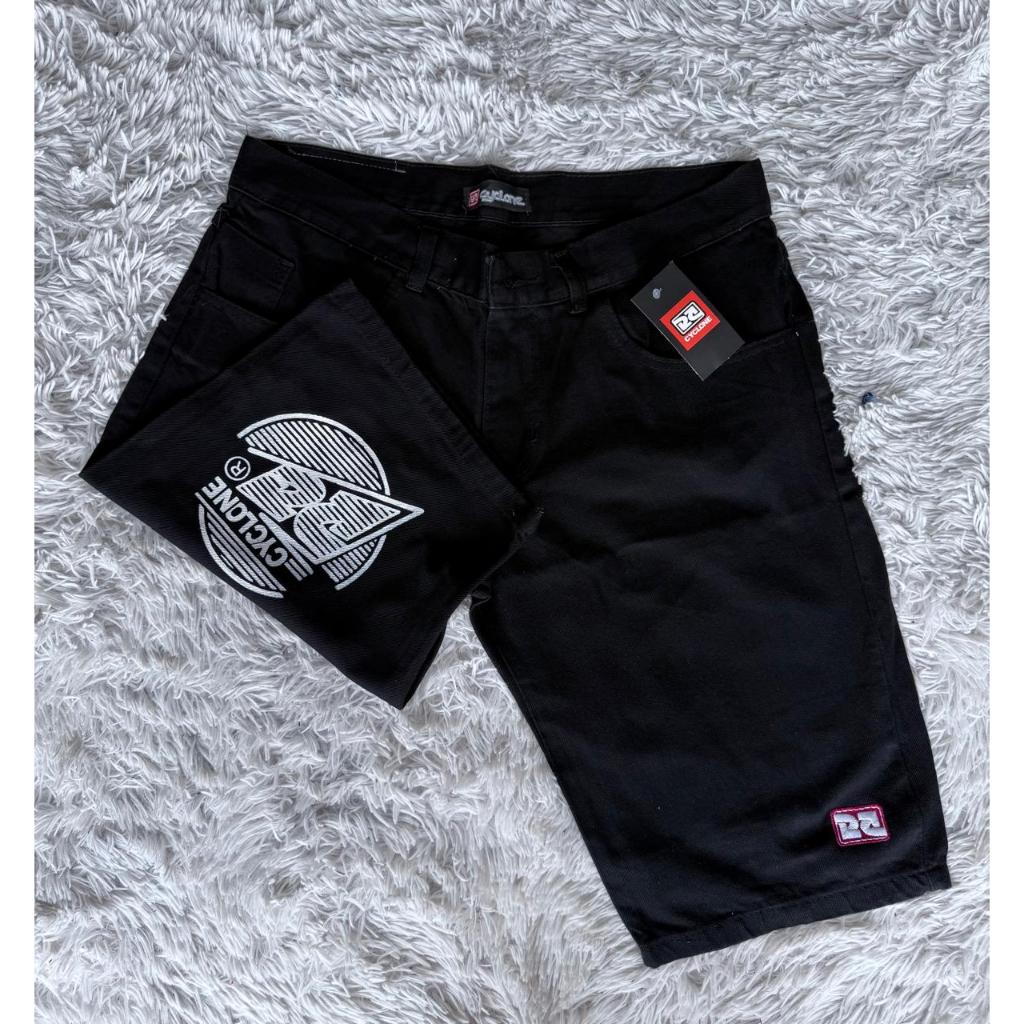 Bermuda Jeans Black Cyclone verão 2026 em Oferta na Shopee