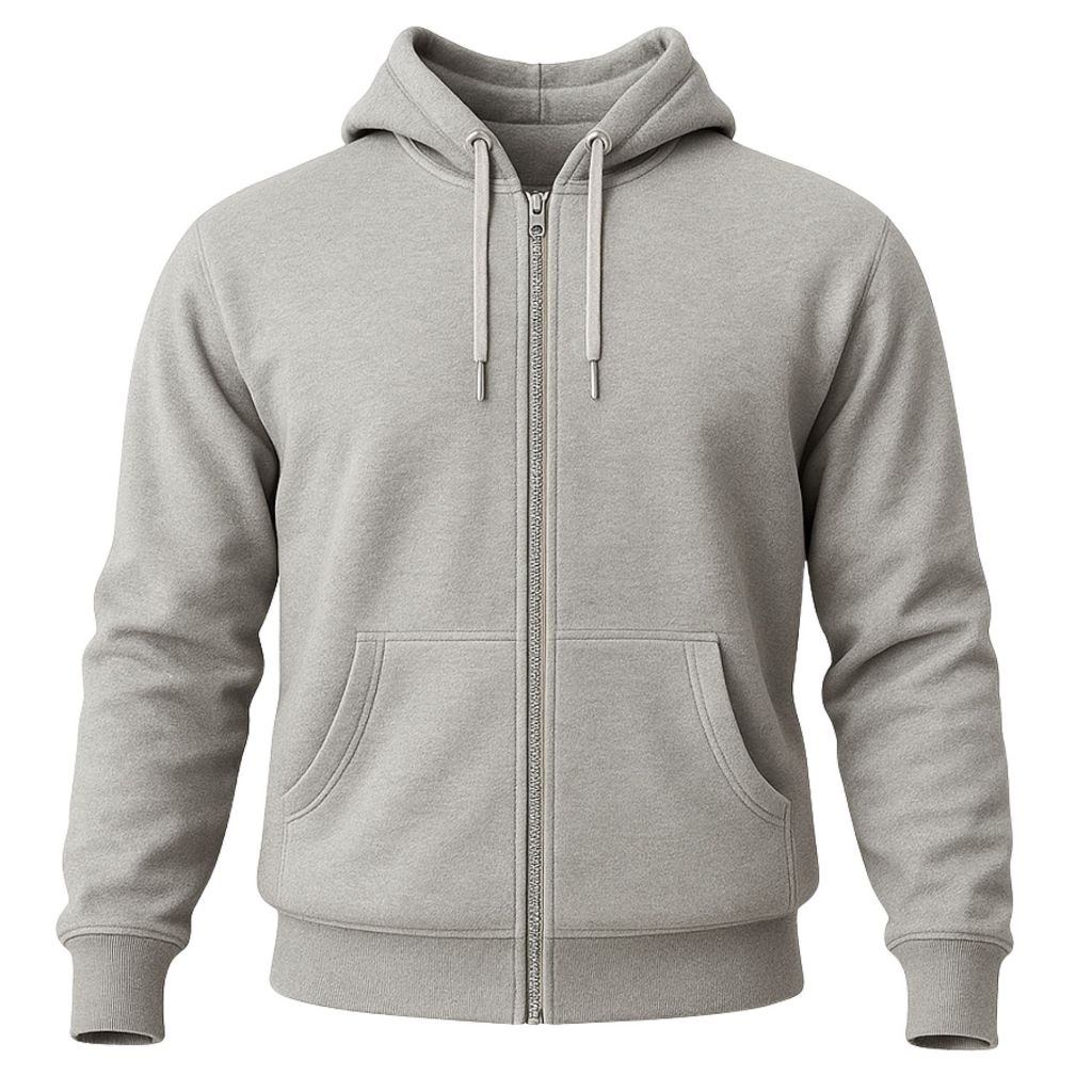 Moletom Masculino Ziper Com Bolso Canguru E Capuz Jaqueta-Promoção