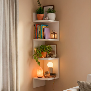 Prateleira De Canto Porta Livros Nicho Decorativo Organizador em Oferta na Shopee
