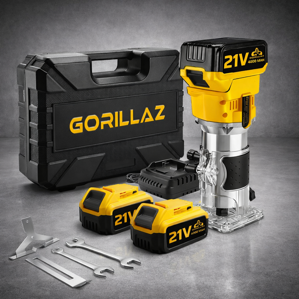 Tupia Manual Elétrica  Laminados 2 Baterias 21v Grz-tp2b Completa Com Acessórios Gorillaz em Oferta na Shopee