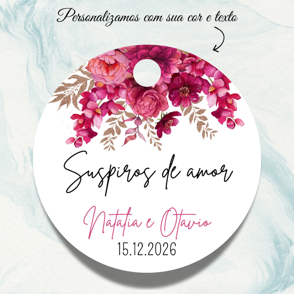 Tags para lembrancinhas de aniversário, casamento, bem-casados etc