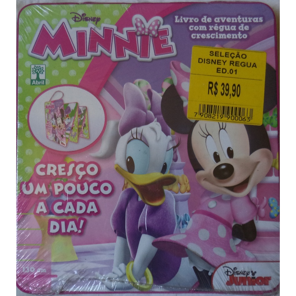 Livro Minnie Seleção Disney Régua Livro de aventuras com régua de crescimento