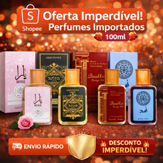 Kit 4 Perfume Árabe Masculino 100ml Amadeirado Fragrância Duradoura Barato em Oferta na Shopee