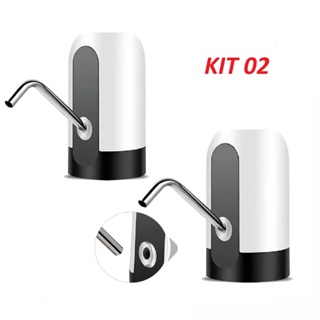 Kit 2 Bomba Automática Para Garrafão Bebedouros - Recarregável Usb em Oferta na Shopee